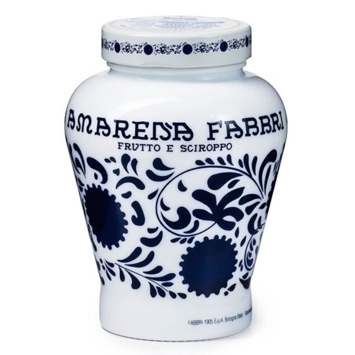 Fabbri Amarena Cherries Opaline Vase, 21 oz.