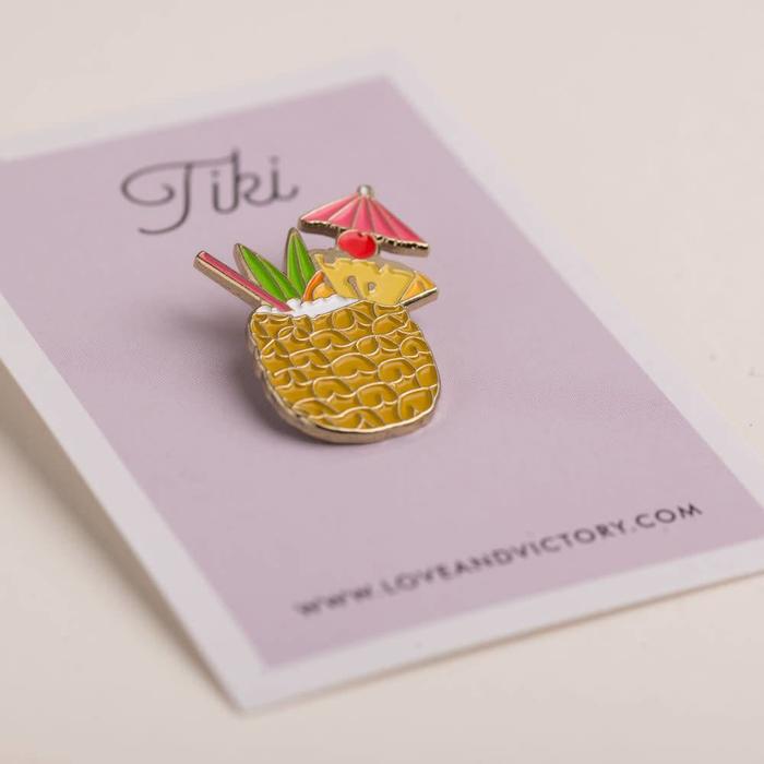 Love & Victory Tiki Pin