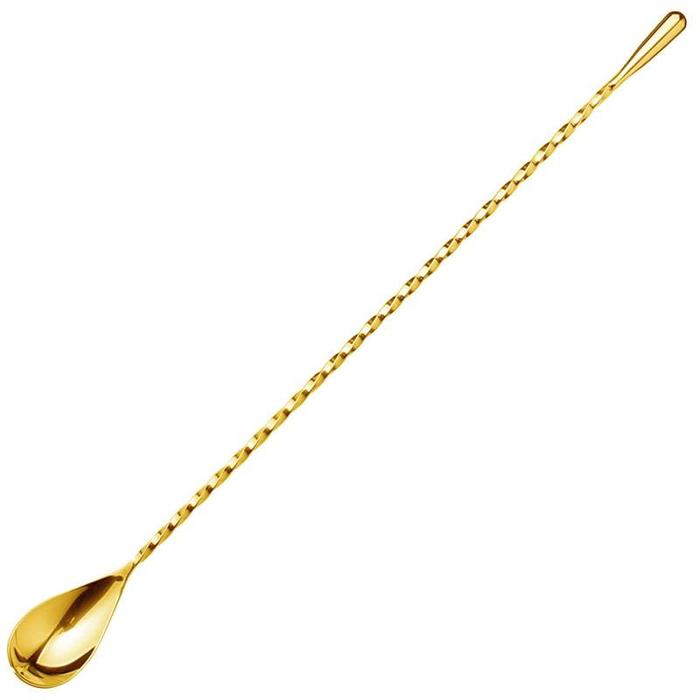 Droplet Bar Spoon, 24K Gold Plated 30cm
