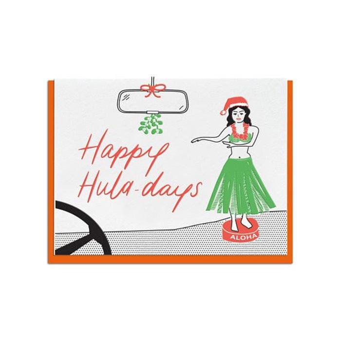 Violet Press "Hula Days" Letterpress Greeting Card