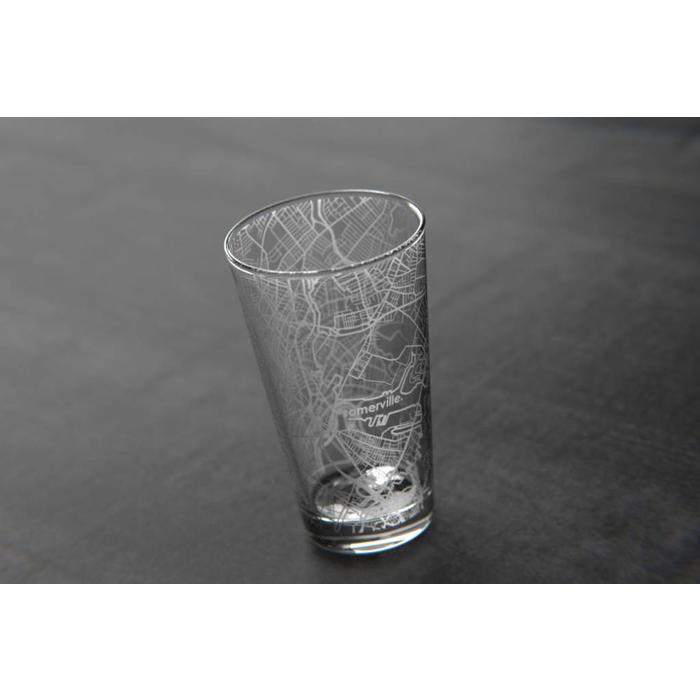 Maps Pint Glass - Somerville, by The Uncommon Green