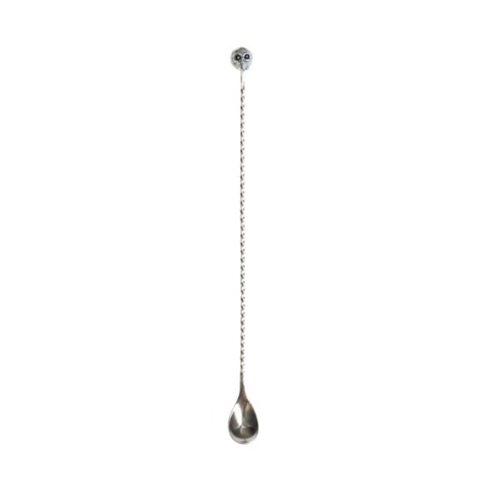 Cocktail Kingdom Skull Bar Spoon, 33cm Stainless