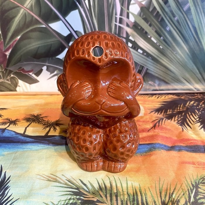 Monkey Hear, See, Say, Tiki Mug, 12 oz.