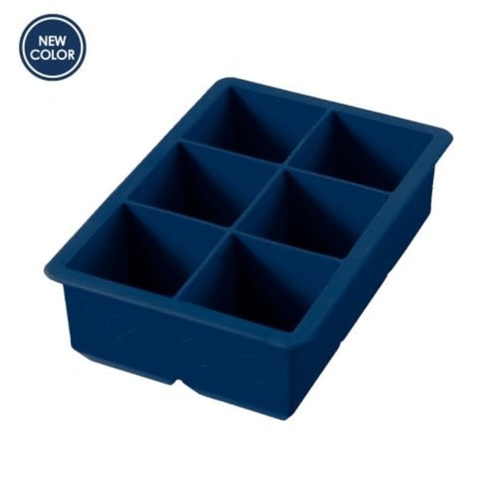 Tovolo King Cube 2x2" Ice Tray, Deep Indigo