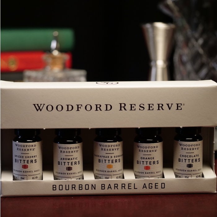 Woodford Reserve Bourbon Barrel-Aged Bitters Set, 5 10ml bottles