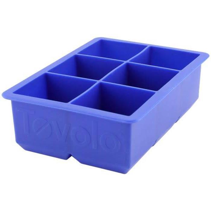 Tovolo King Cube 2x2" Ice Tray, Stratus Blue