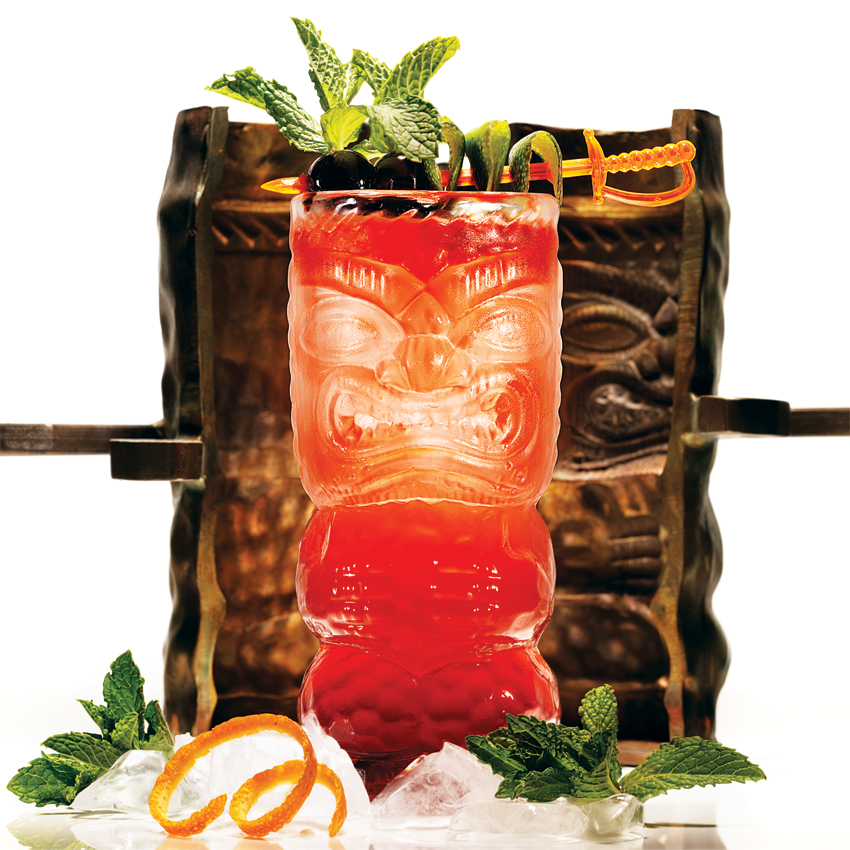 Glass Tiki Mug